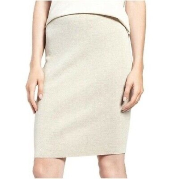 Eileen Fisher NWT The Icons Wool Crepe Skirt Womens Minimalist Size Large - Picture 1 of 9